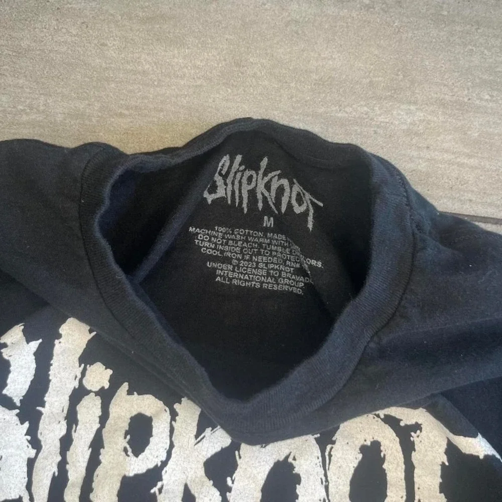 Slipknot Graphic Band T-Shirt Black Mens Size M Short Sleeve - Picture 4 of 7